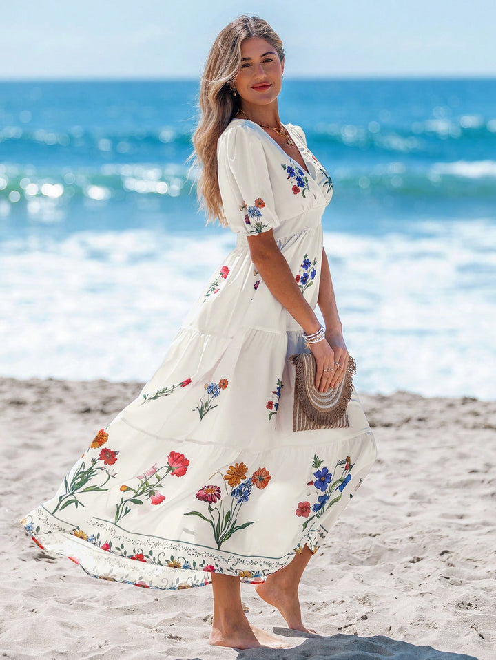 Rochie maxi SHEIN, alb