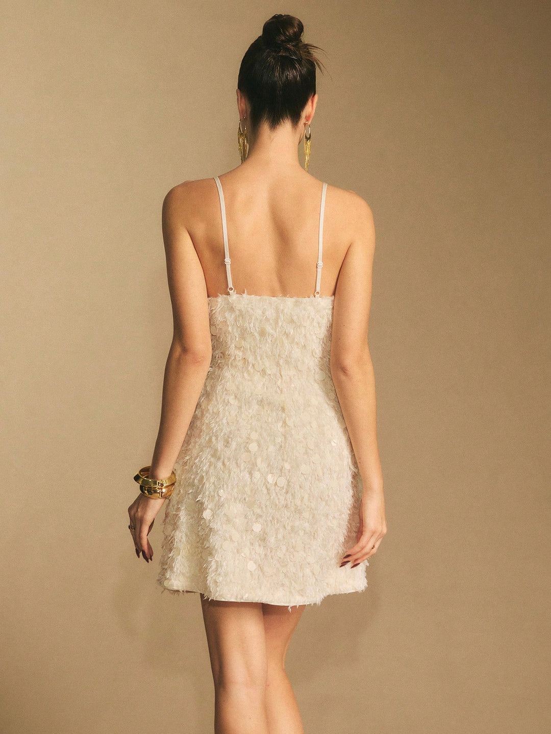 Rochie mini SHEIN, crem