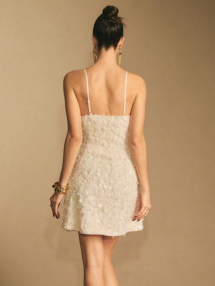 Rochie mini SHEIN, crem