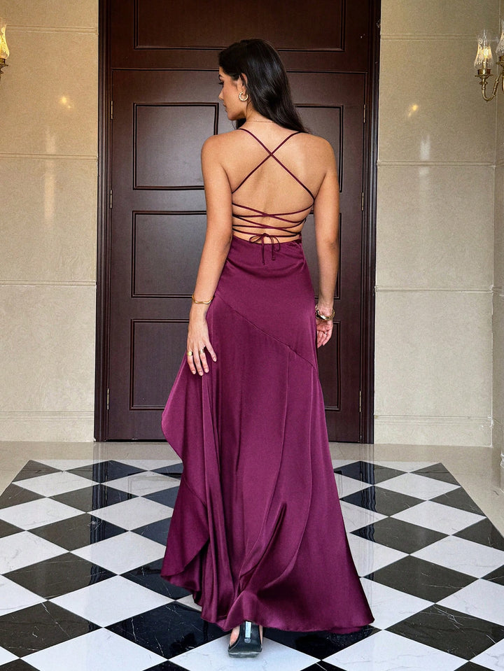 Rochie maxi SHEIN, vișiniu