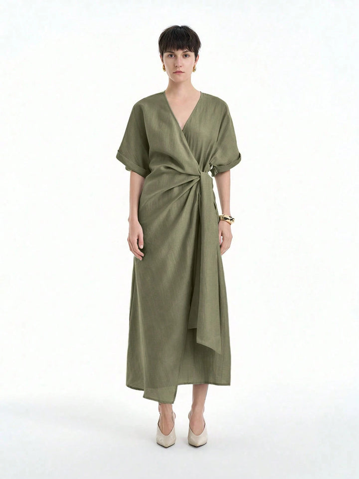 Rochie maxi SHEIN, kaki