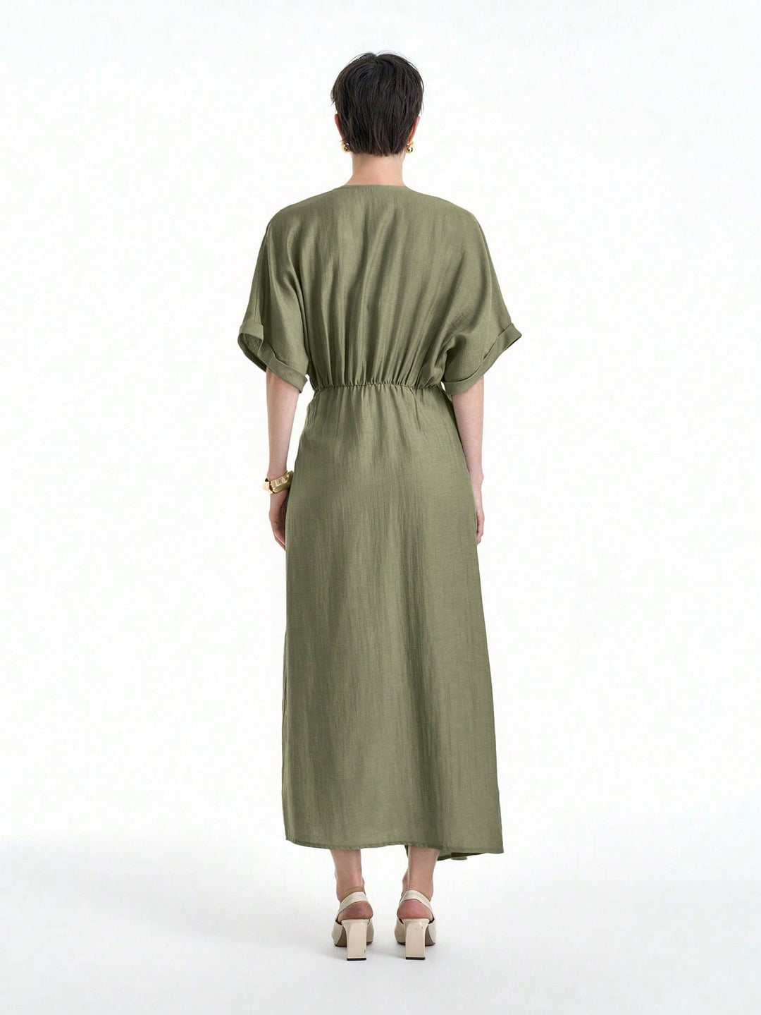 Rochie maxi SHEIN, kaki