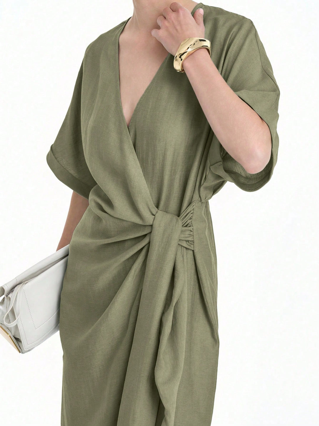 Rochie maxi SHEIN, kaki