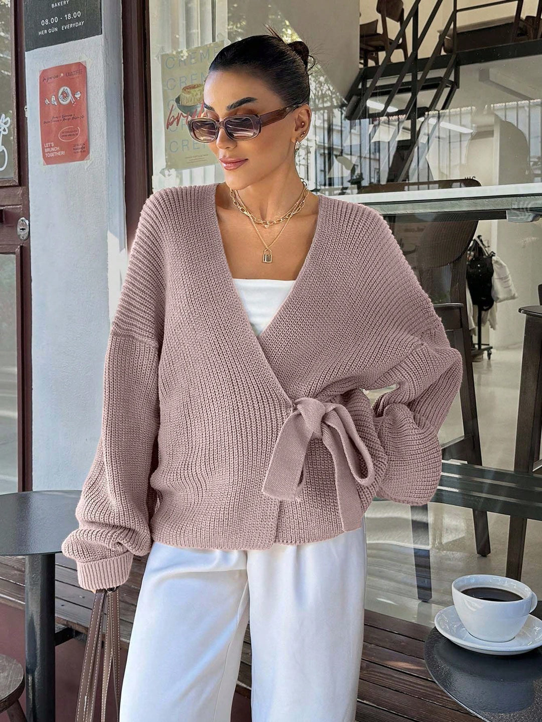Pulover SHEIN, roz