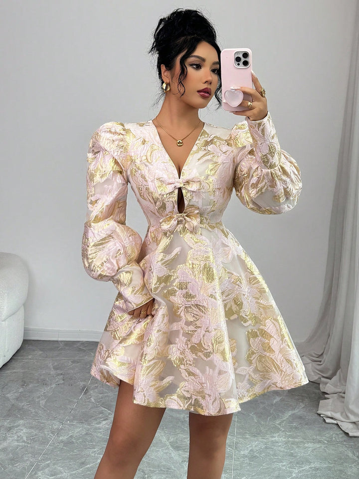 Rochie scurtă SHEIN, auriu
