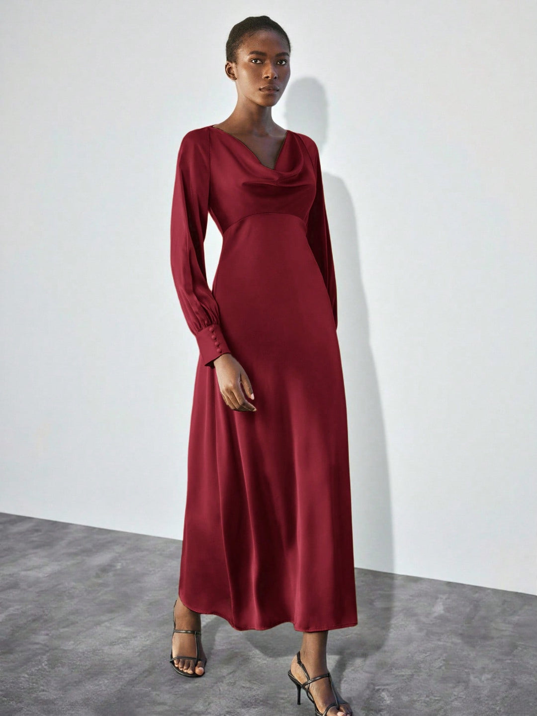 Rochie maxi SHEIN, vișiniu