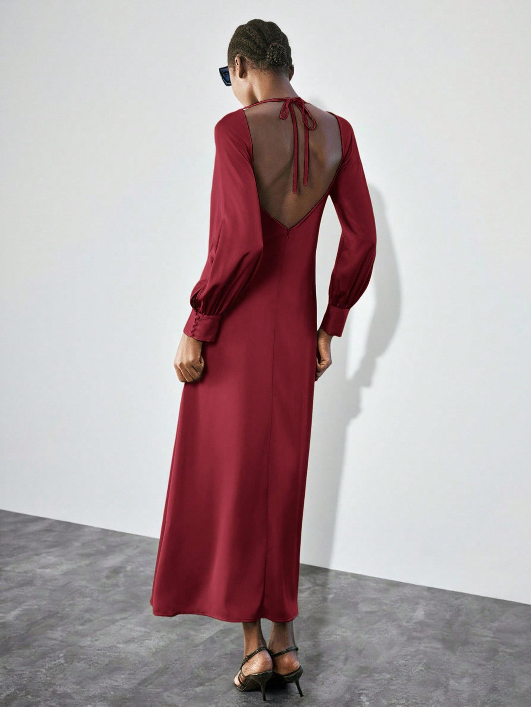 Rochie maxi SHEIN, vișiniu