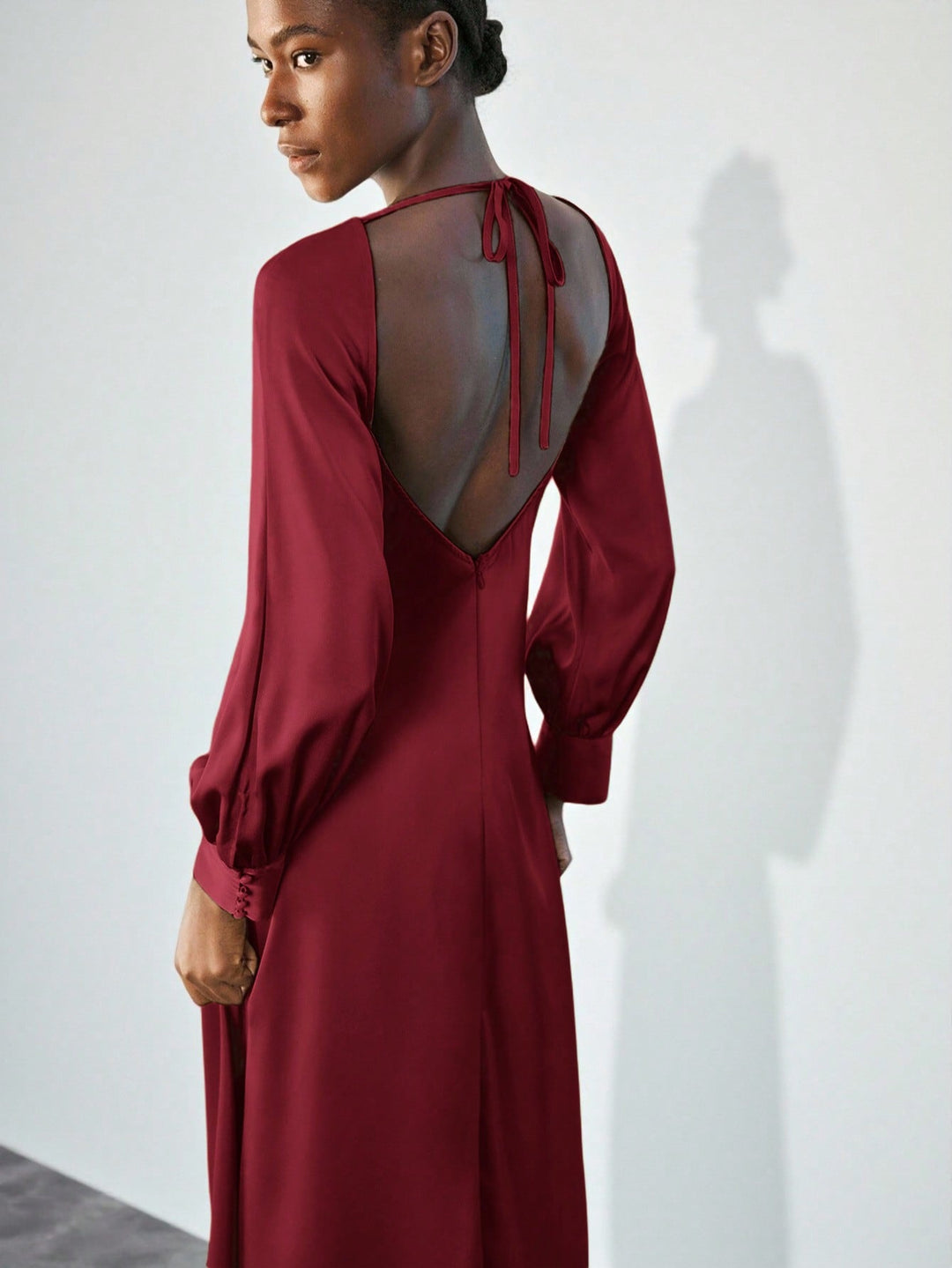 Rochie maxi SHEIN, vișiniu