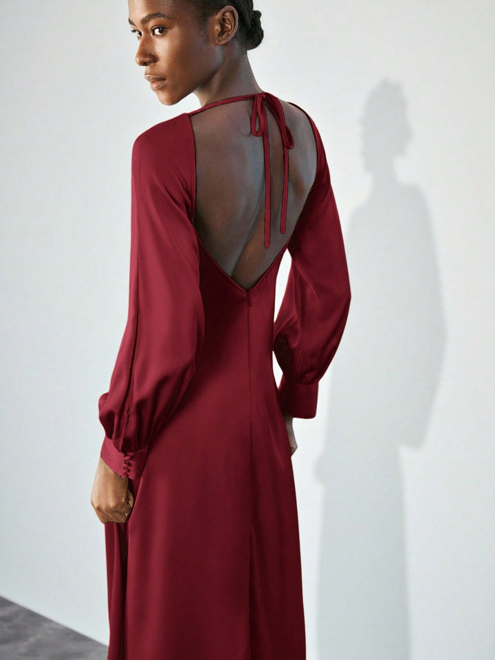 Rochie maxi SHEIN, vișiniu