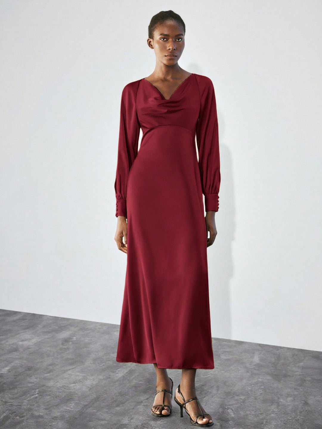 Rochie maxi SHEIN, vișiniu