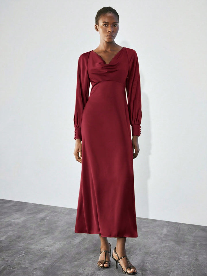 Rochie maxi SHEIN, vișiniu
