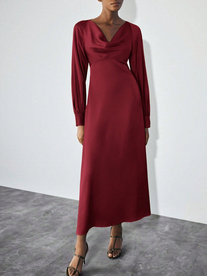 Rochie maxi SHEIN, vișiniu