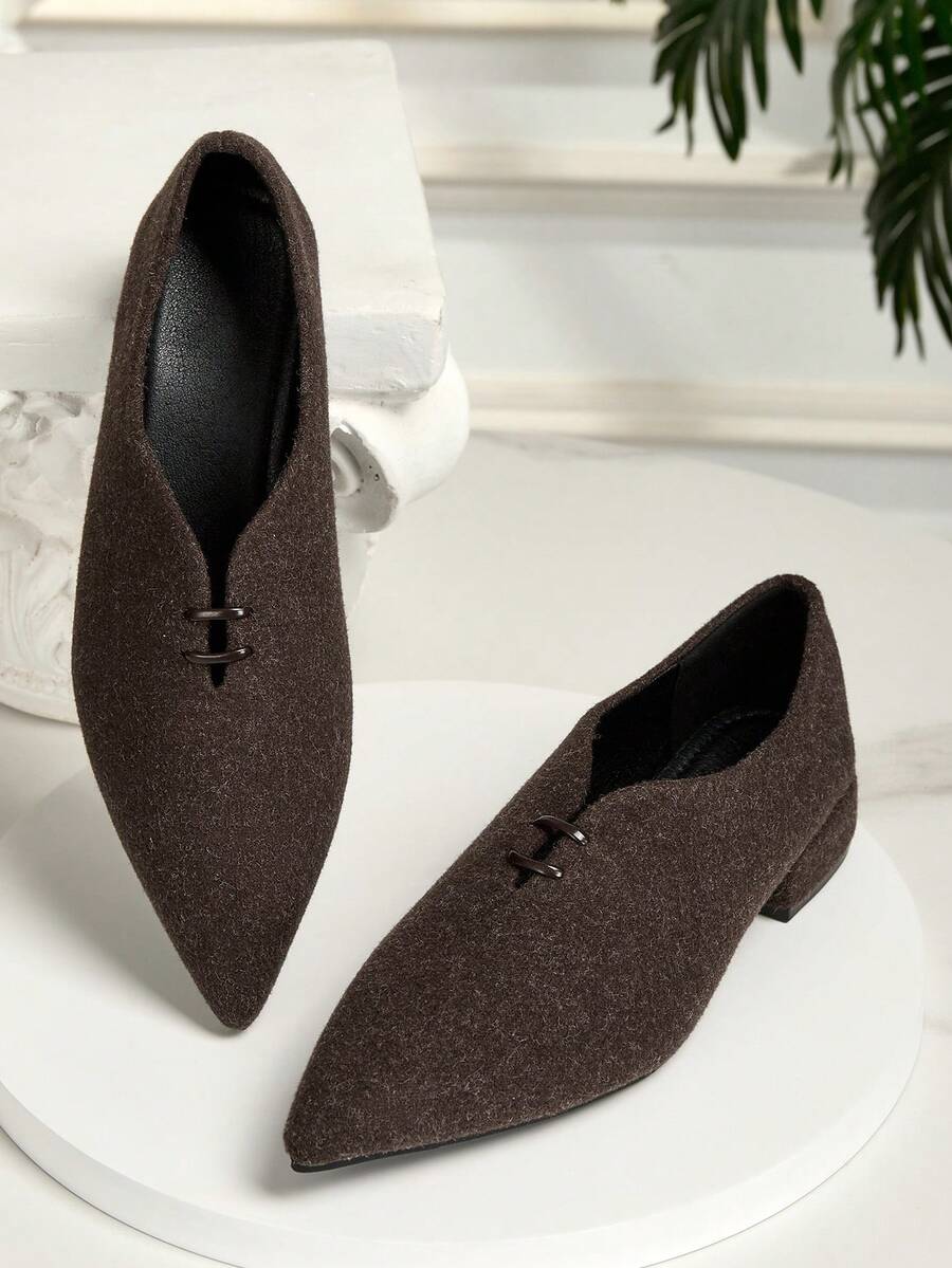 Pantofi SHEIN, maro