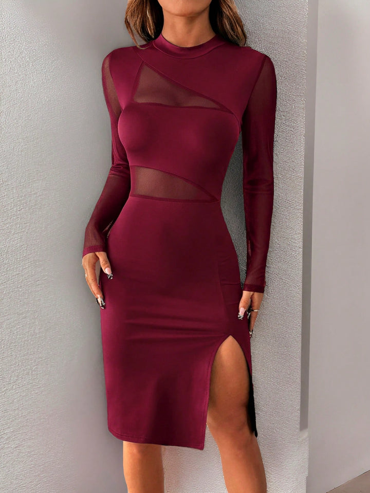 Rochie midi SHEIN, vișiniu