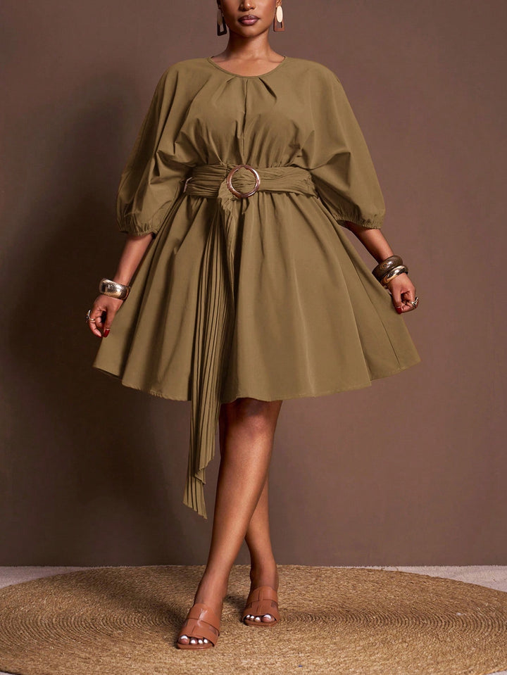 SHEIN mini ruha, barna