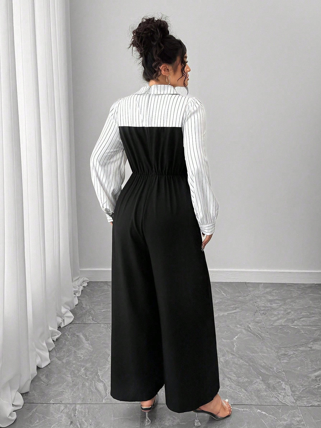 Salopetă Shein Curve+, mix culori