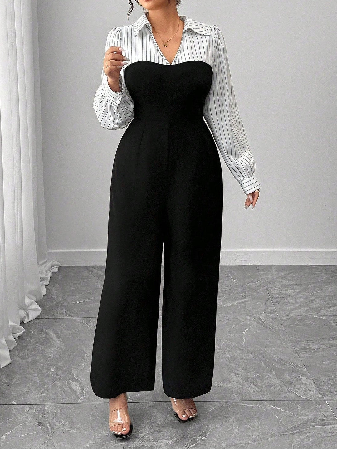 Salopetă Shein Curve+, mix culori