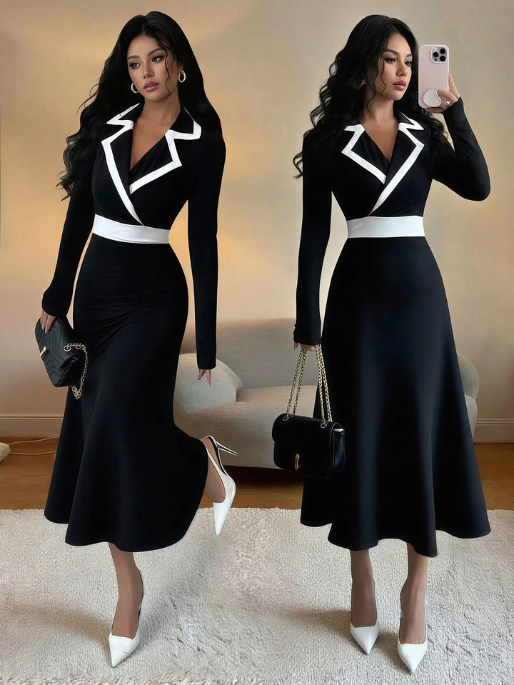Rochie midi SHEIN, negru