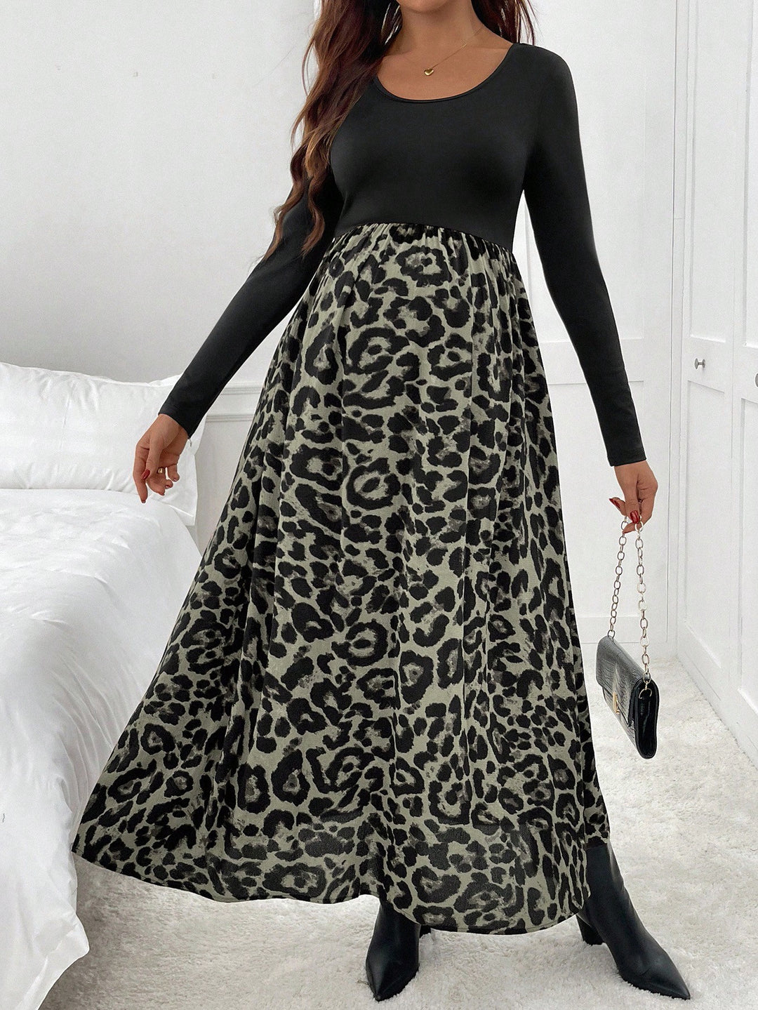 Rochie maxi SHEIN, mix culori