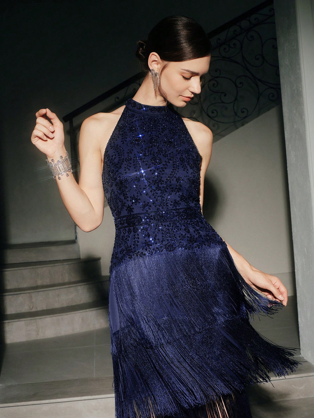 Rochie maxi SHEIN, albastru