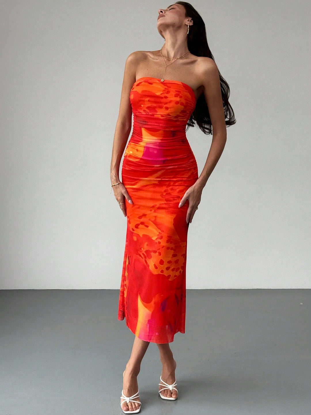 SHEIN Maxi ruha, piros