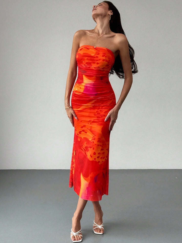 SHEIN Maxi ruha, piros