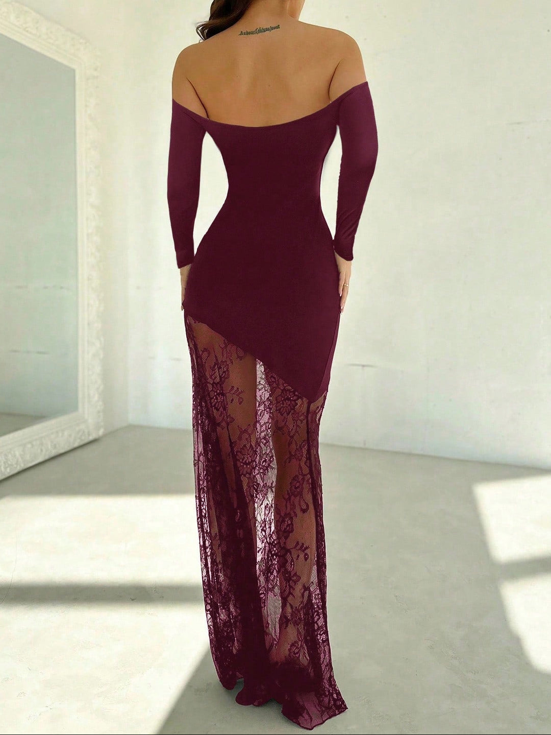 Rochie maxi SHEIN, vișiniu