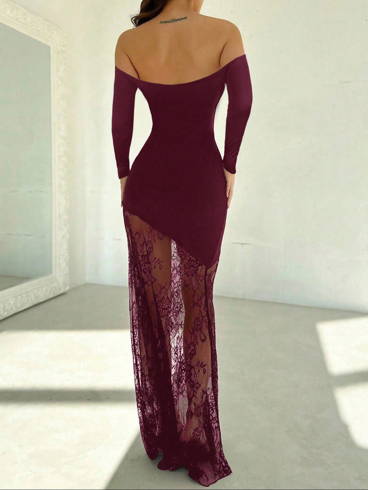 Rochie maxi SHEIN, vișiniu