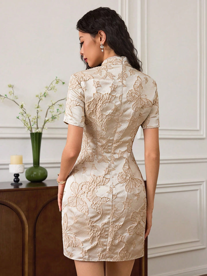 Rochie mini SHEIN, bej