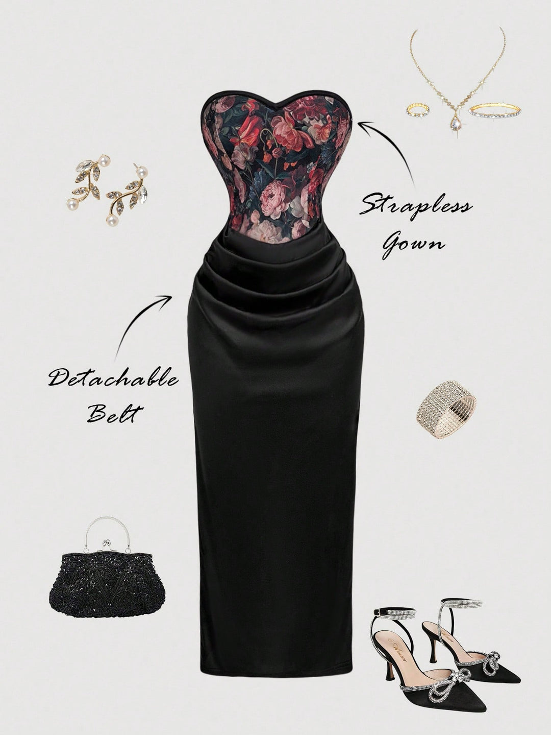 Rochie maxi SHEIN, mix culori