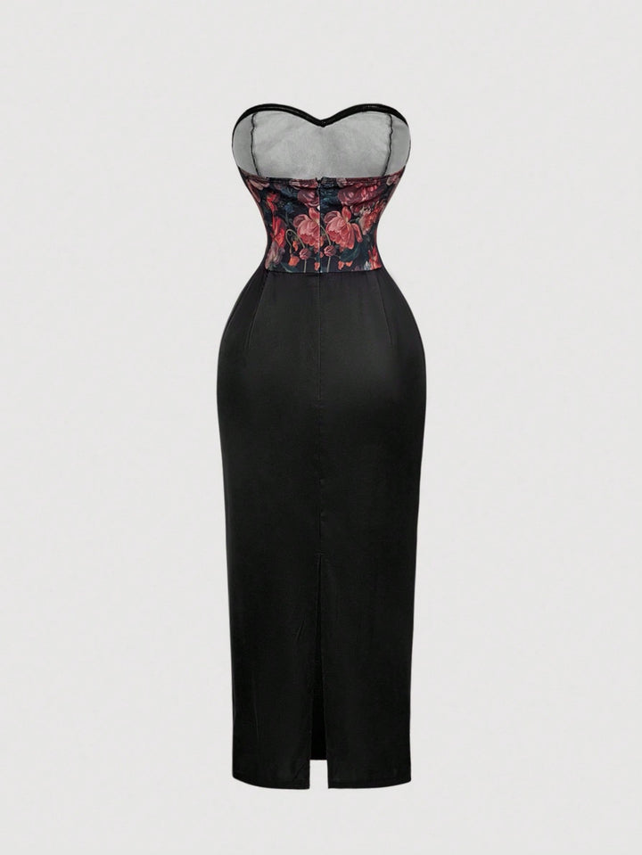 Rochie maxi SHEIN, mix culori