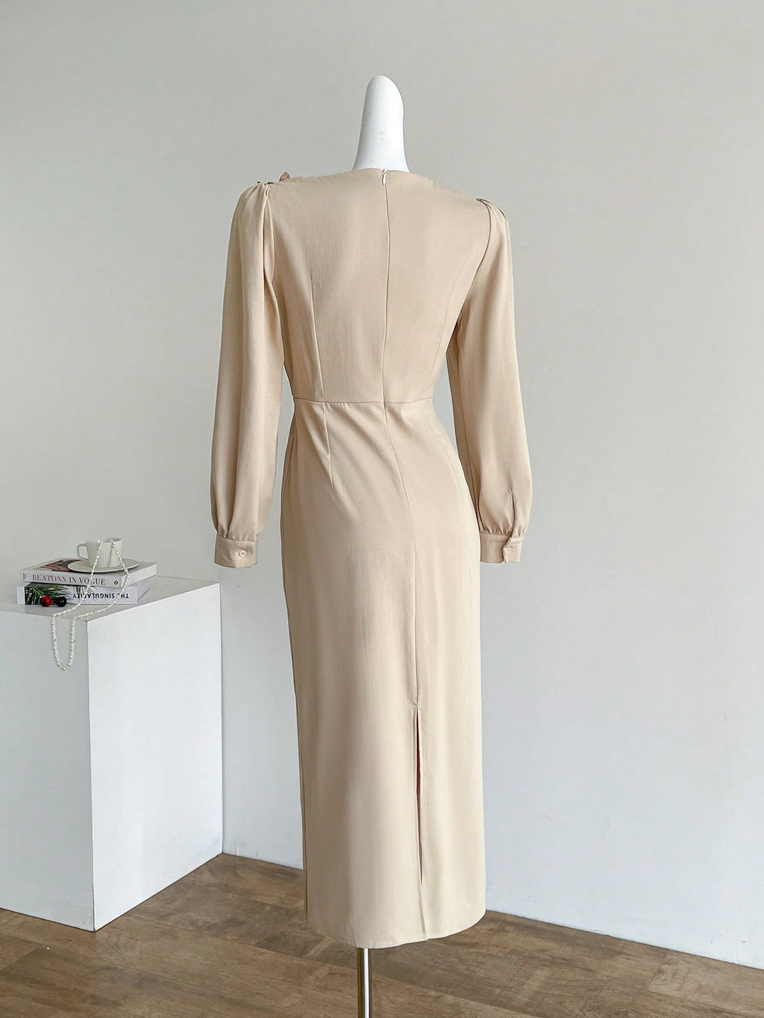 Rochie maxi SHEIN, kaki
