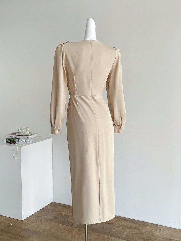 Rochie maxi SHEIN, kaki