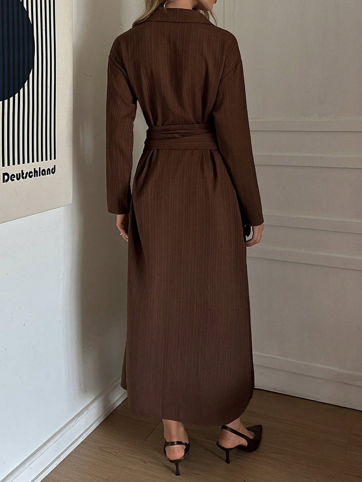 Rochie midi SHEIN, maro