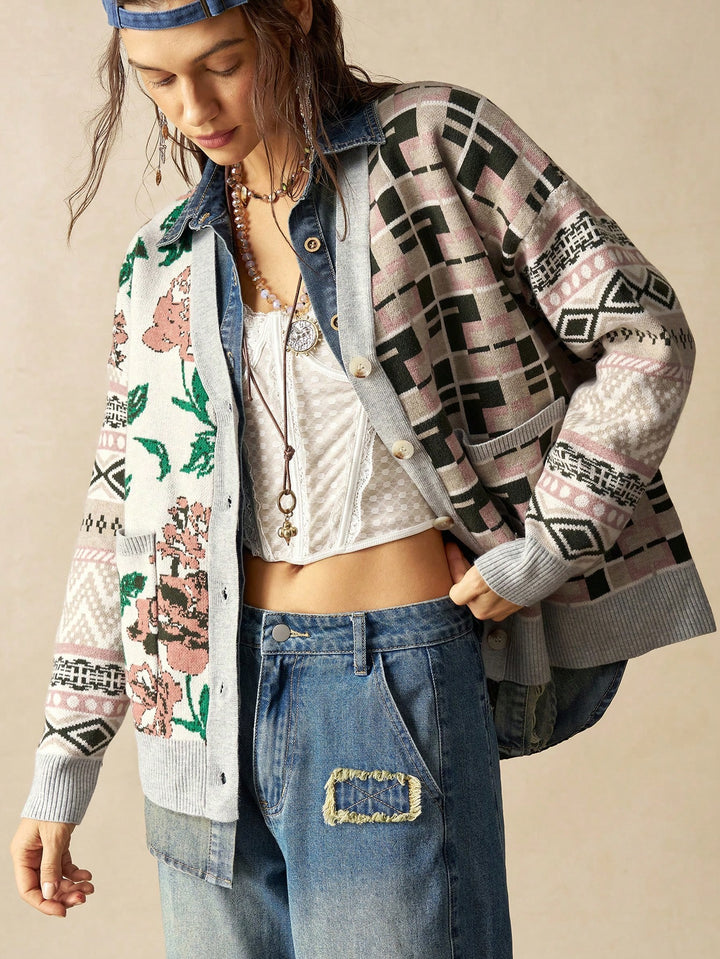Cardigan SHEIN, mix culori