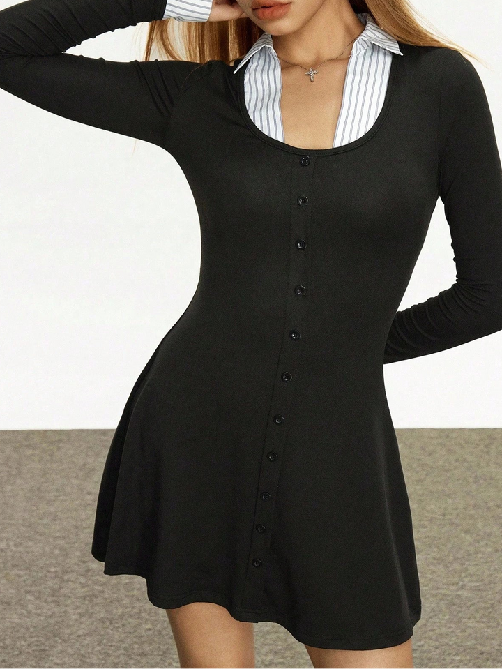 Rochie mini SHEIN, negru