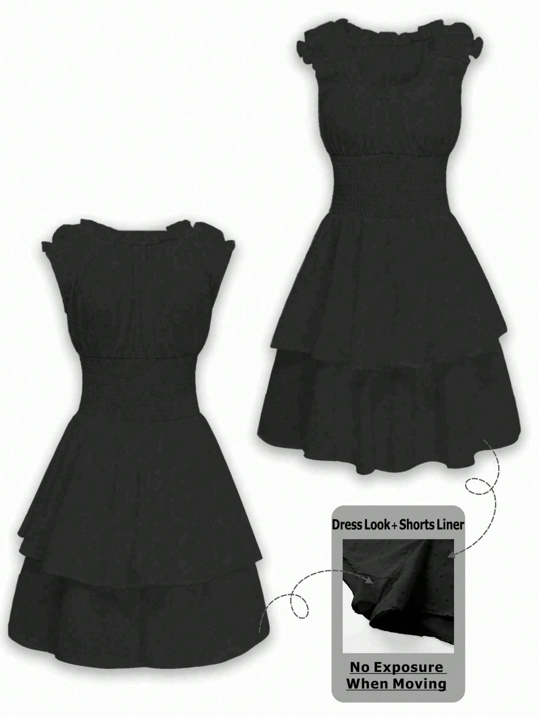 Rochie scurtă SHEIN, negru