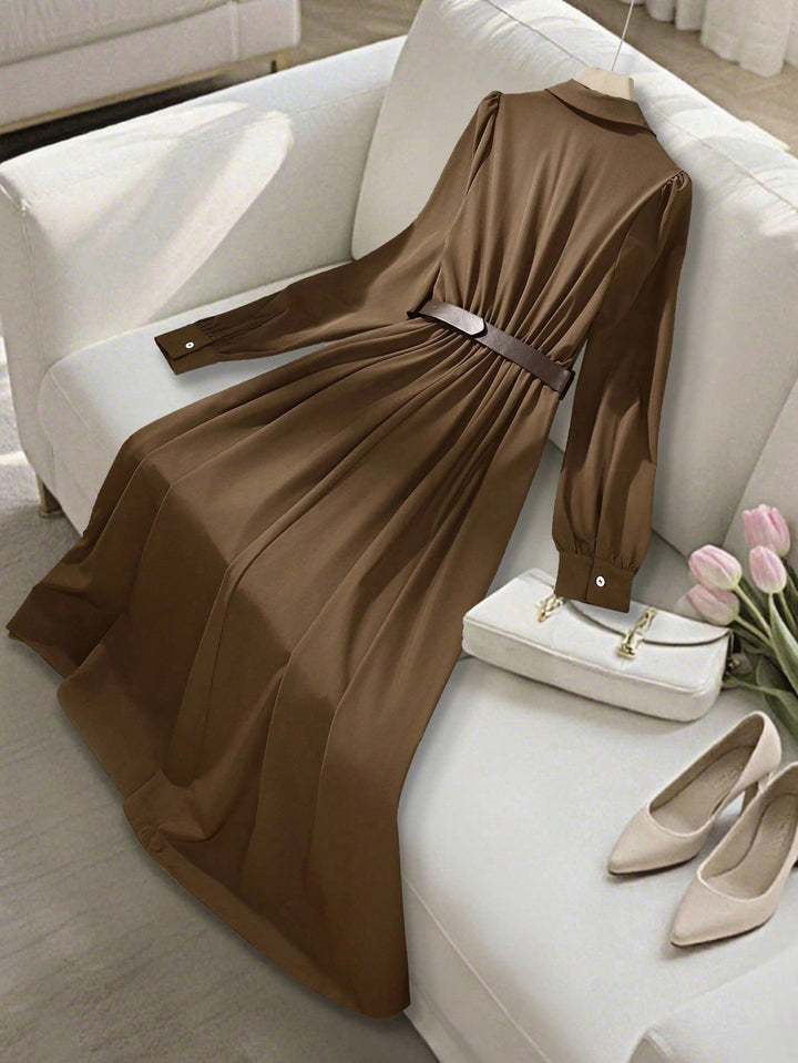 Rochie maxi SHEIN, maro