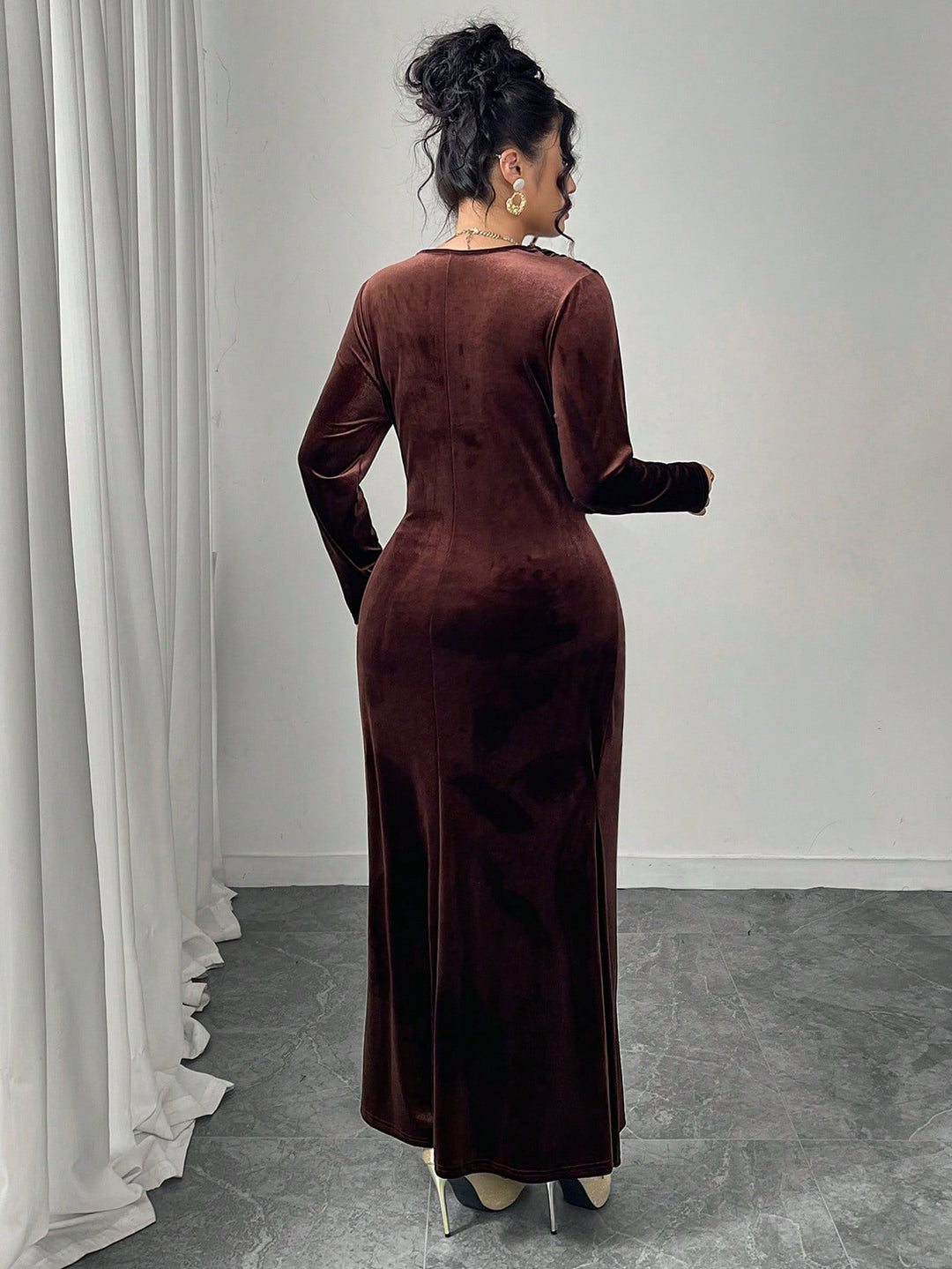 Rochie SHEIN, maro