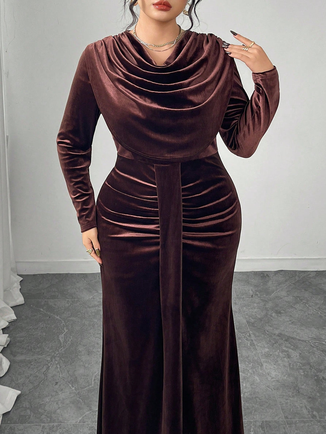 Rochie SHEIN, maro