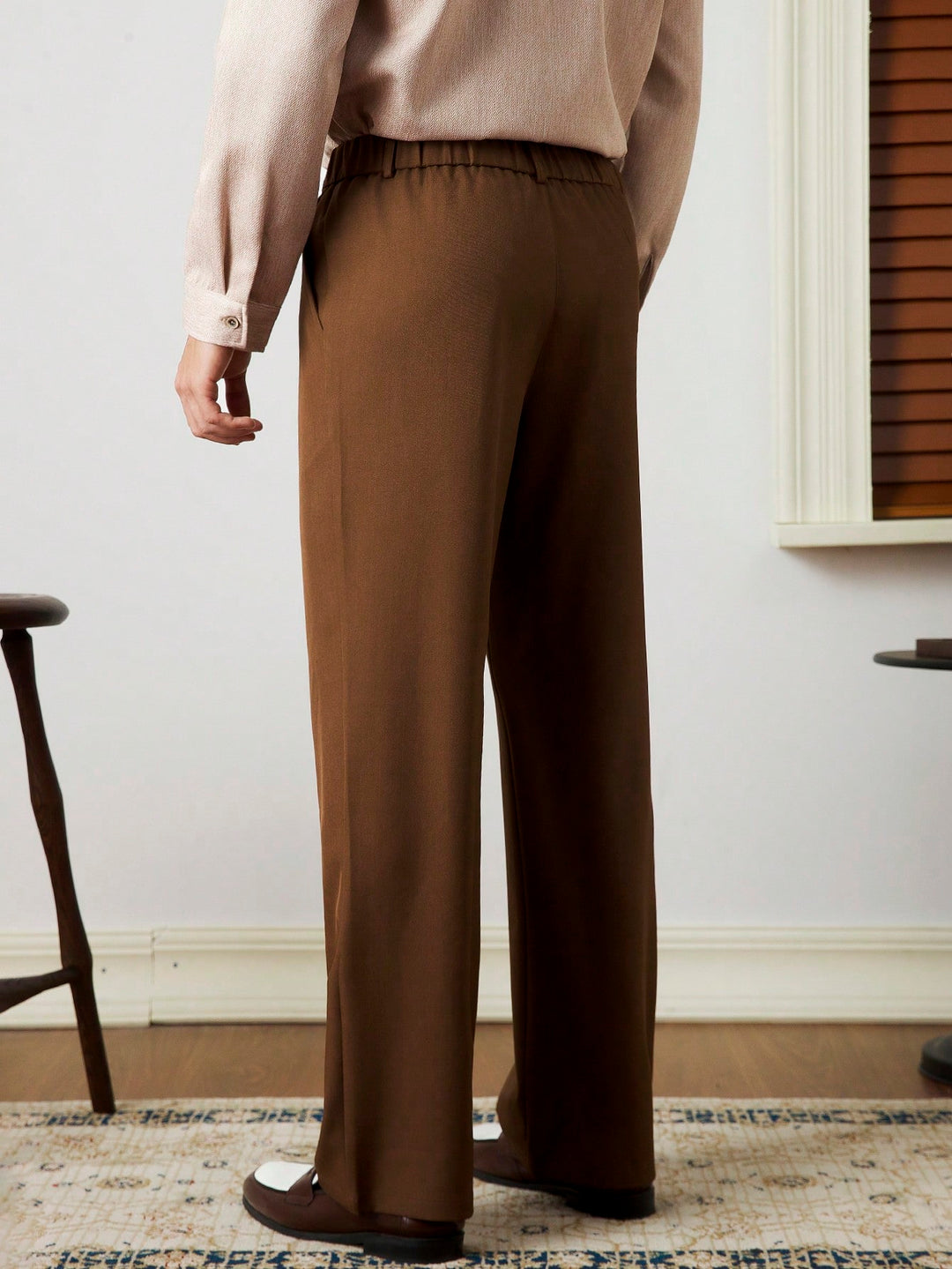 Pantaloni SHEIN, maro