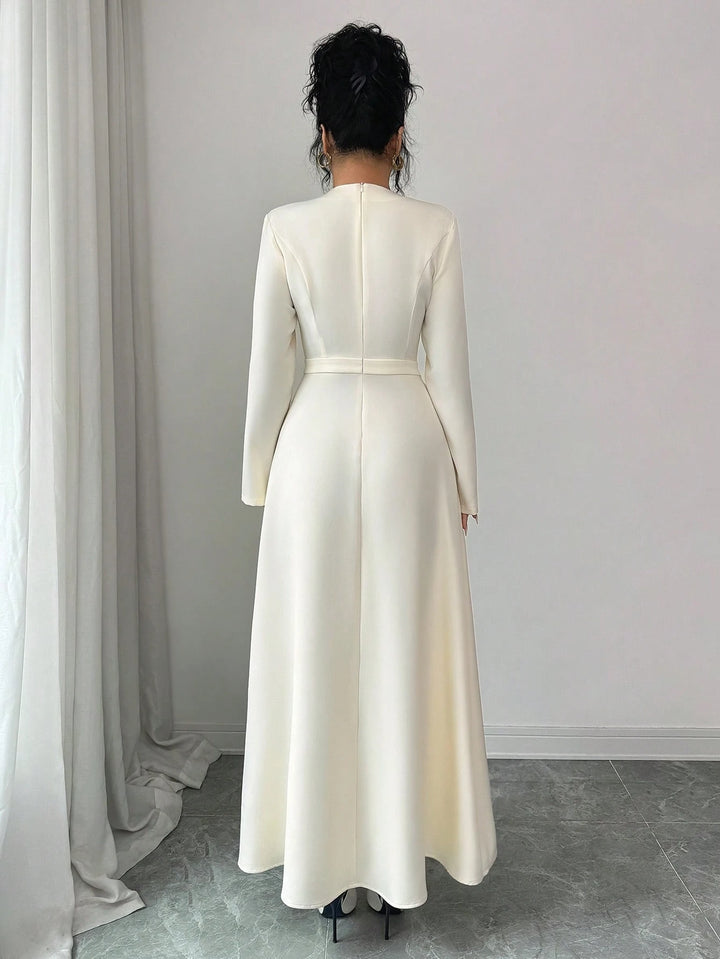 Rochie maxi SHEIN, crem