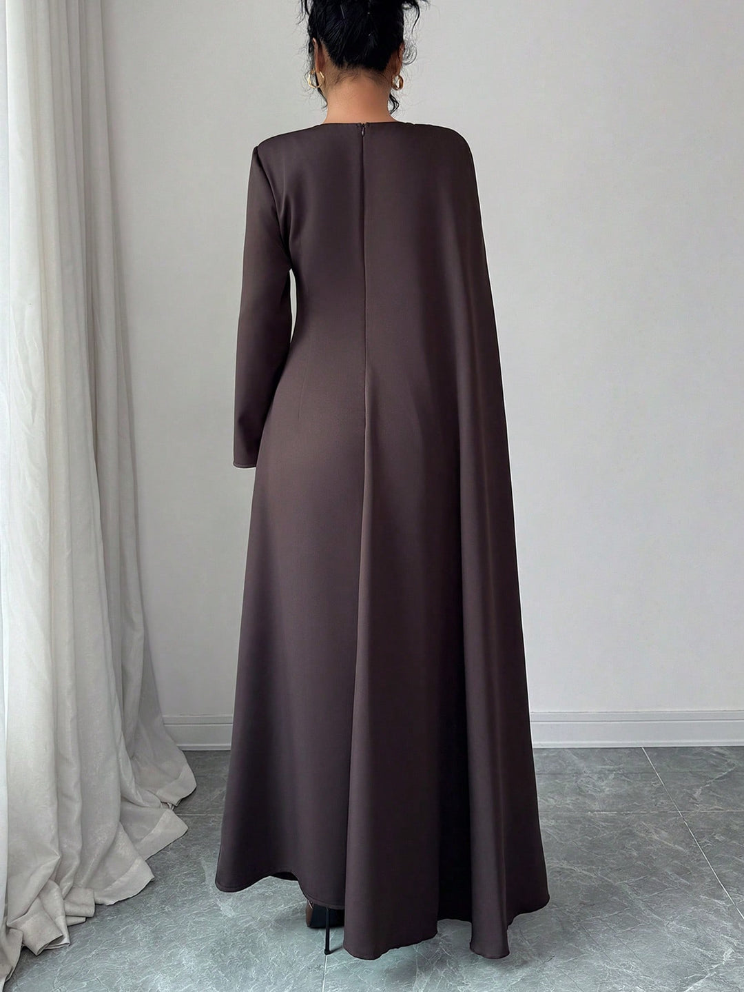 Rochie maxi SHEIN, maro