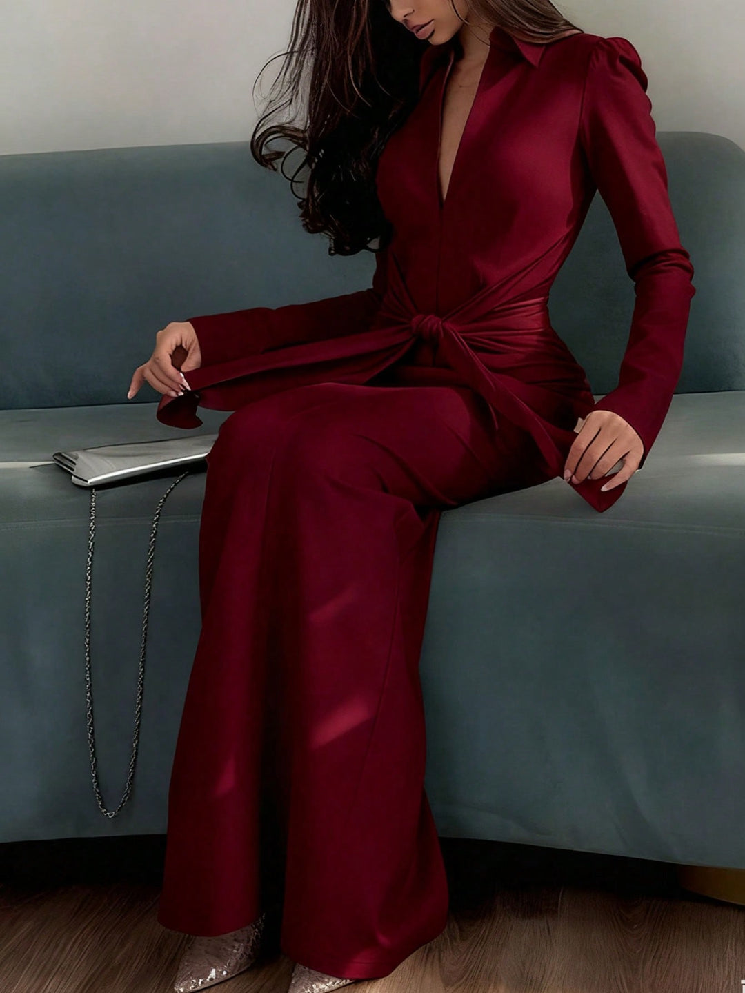 Rochie maxi SHEIN, vișiniu