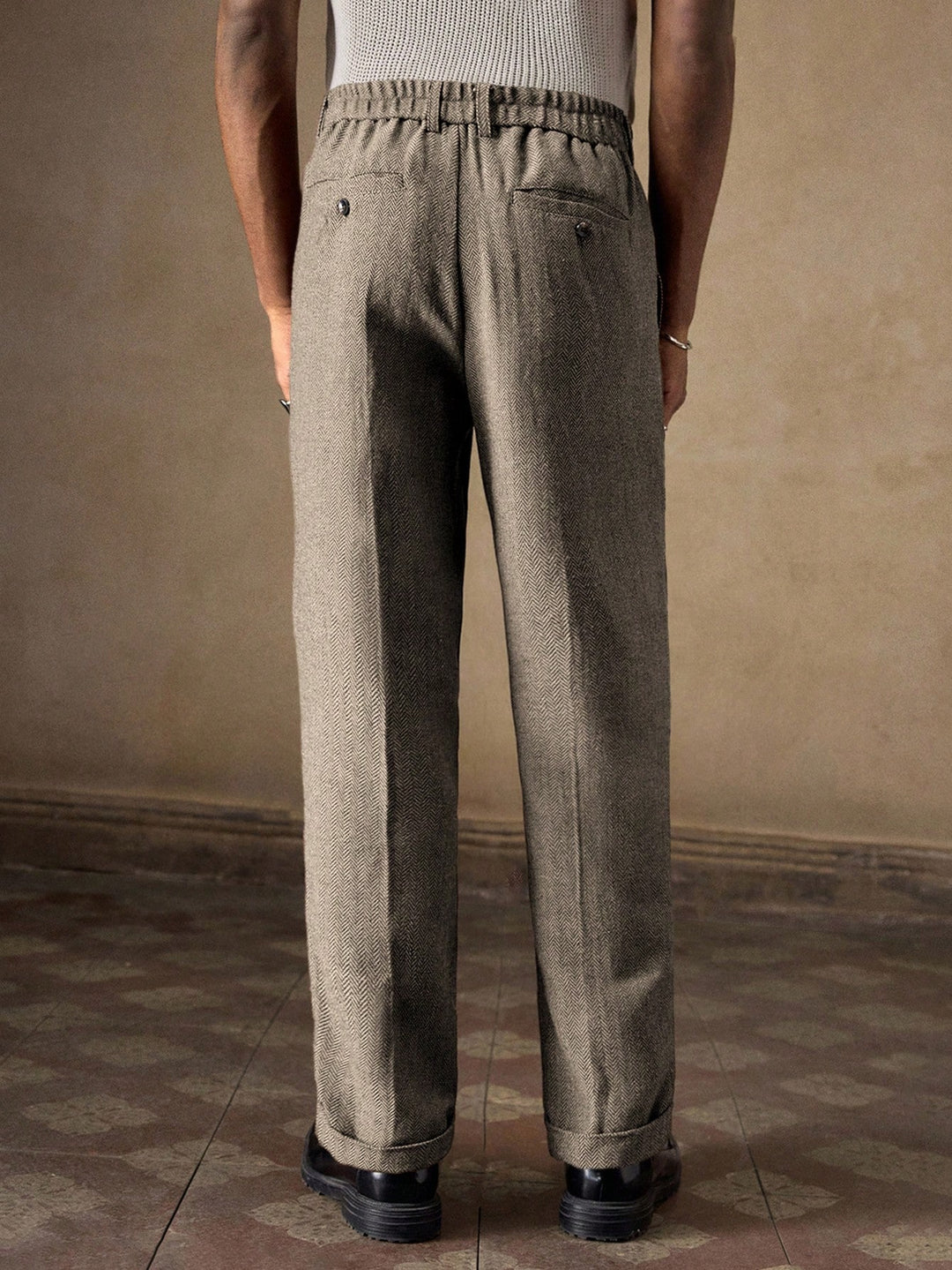 Pantaloni SHEIN, maro