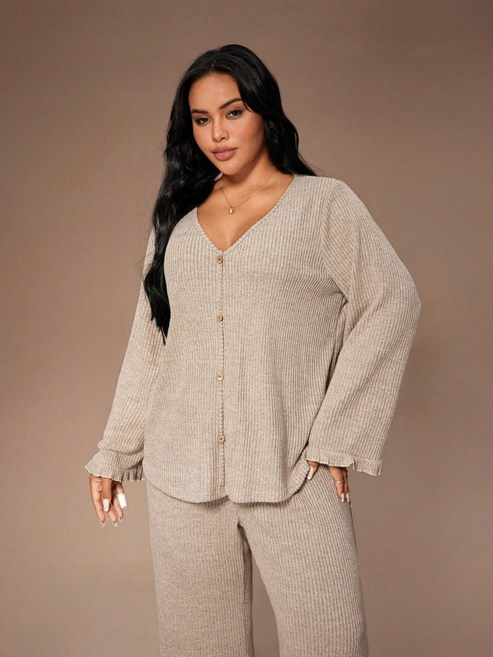 Set pijamale SHEIN, bej