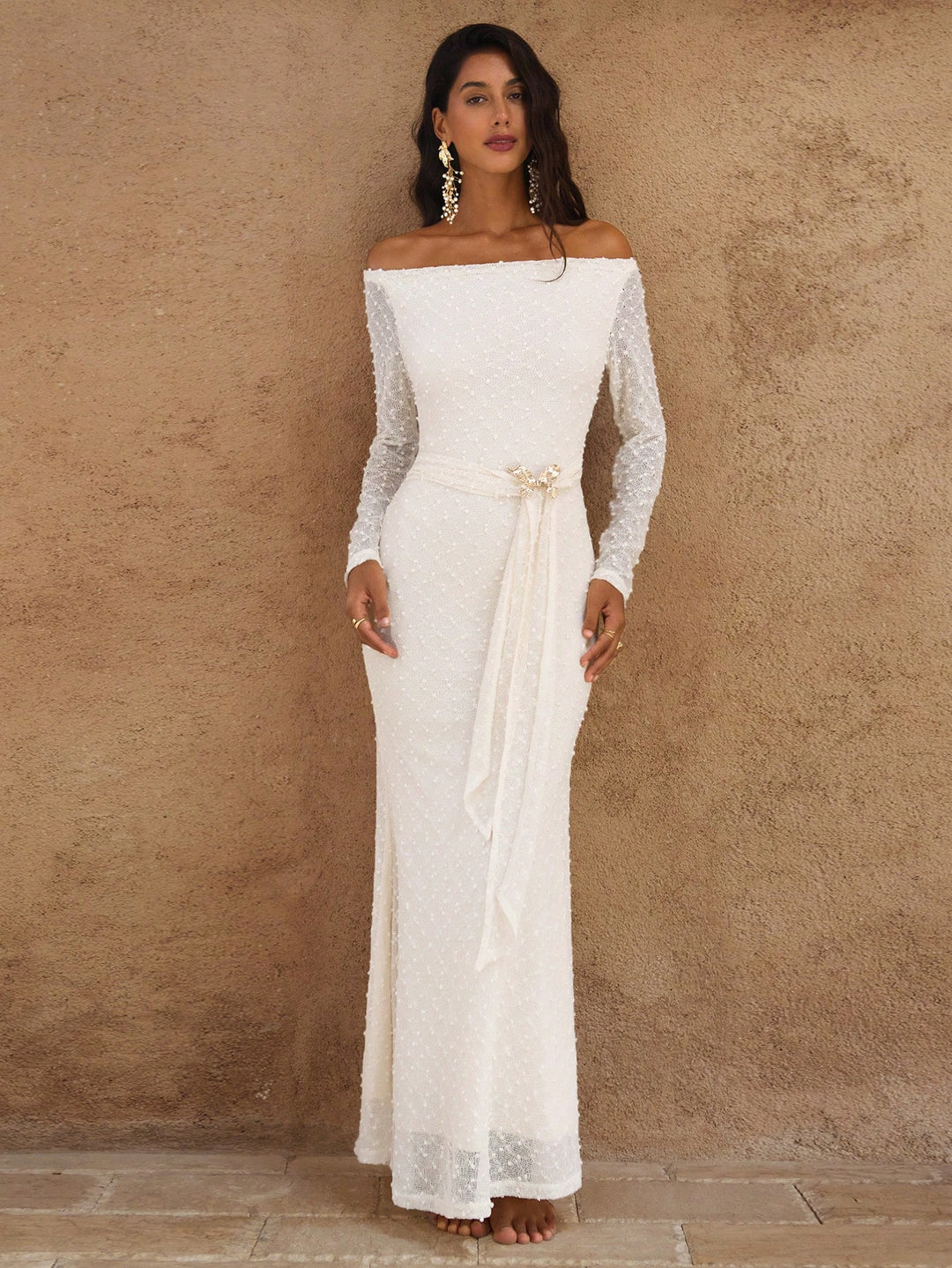Rochie maxi SHEIN, portocaliu