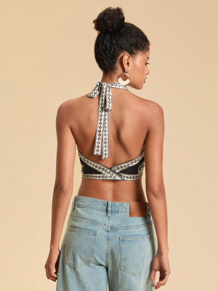 Top SHEIN, negru