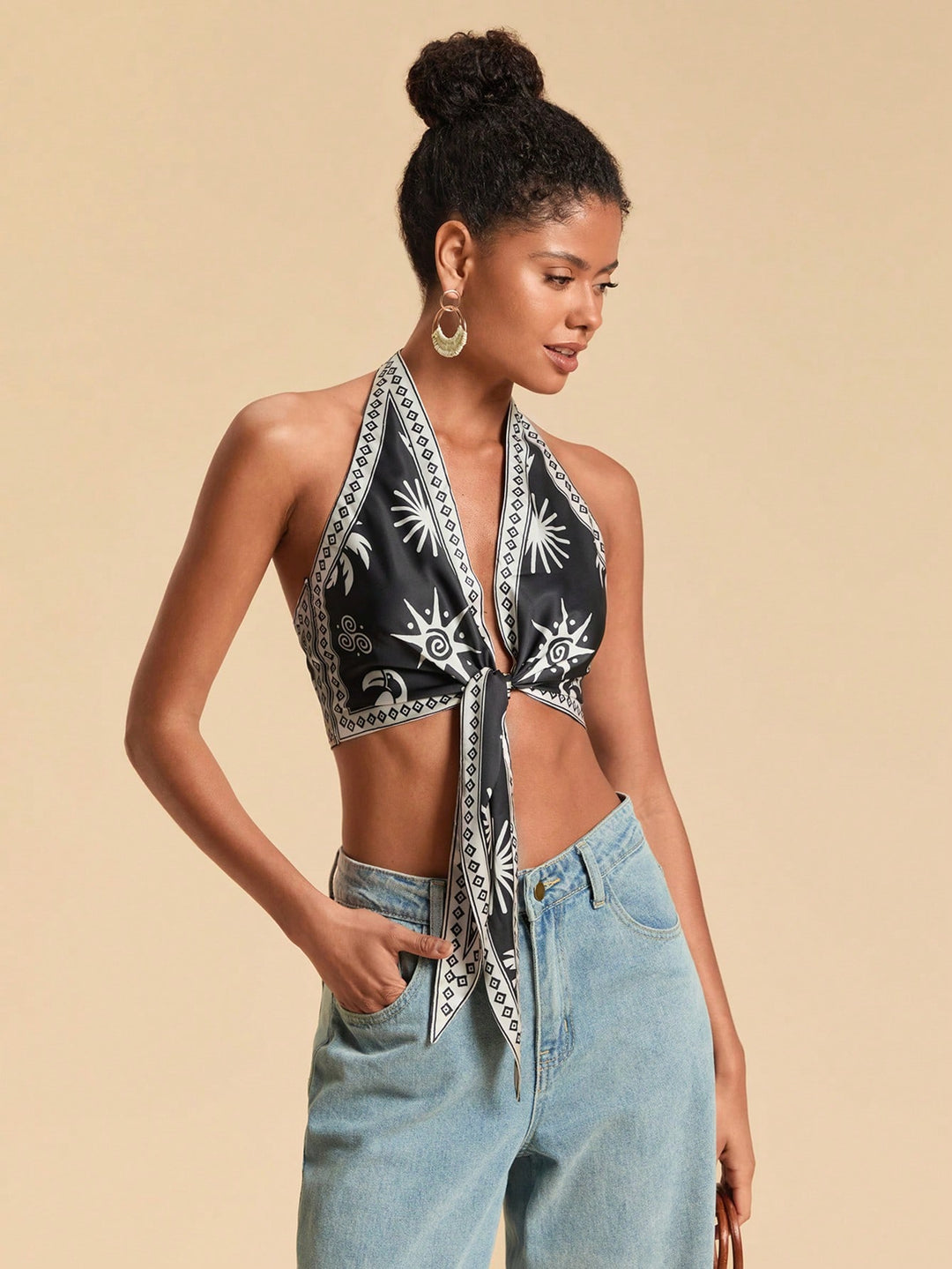 Top SHEIN, negru
