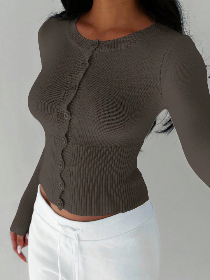 Cardigan SHEIN, maro